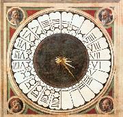 UCCELLO, Paolo Clock with Heads of Prophets France oil painting artist